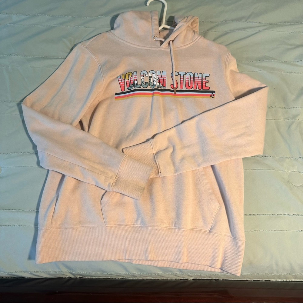 Volcom Women's Pink Hoodie Sweater Medium